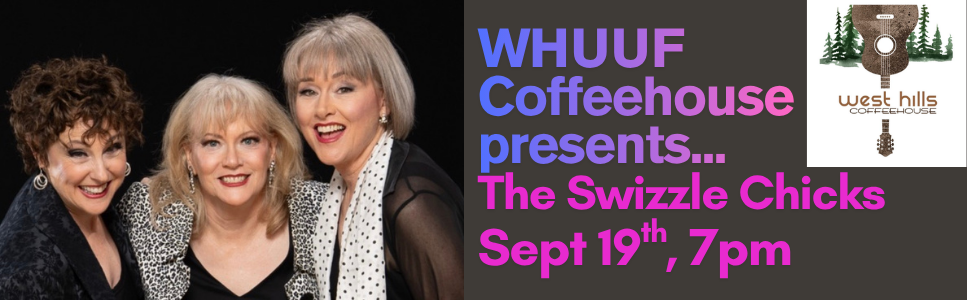 Come Hear the Swizzle Chicks on Sept. 19th at 7pm!